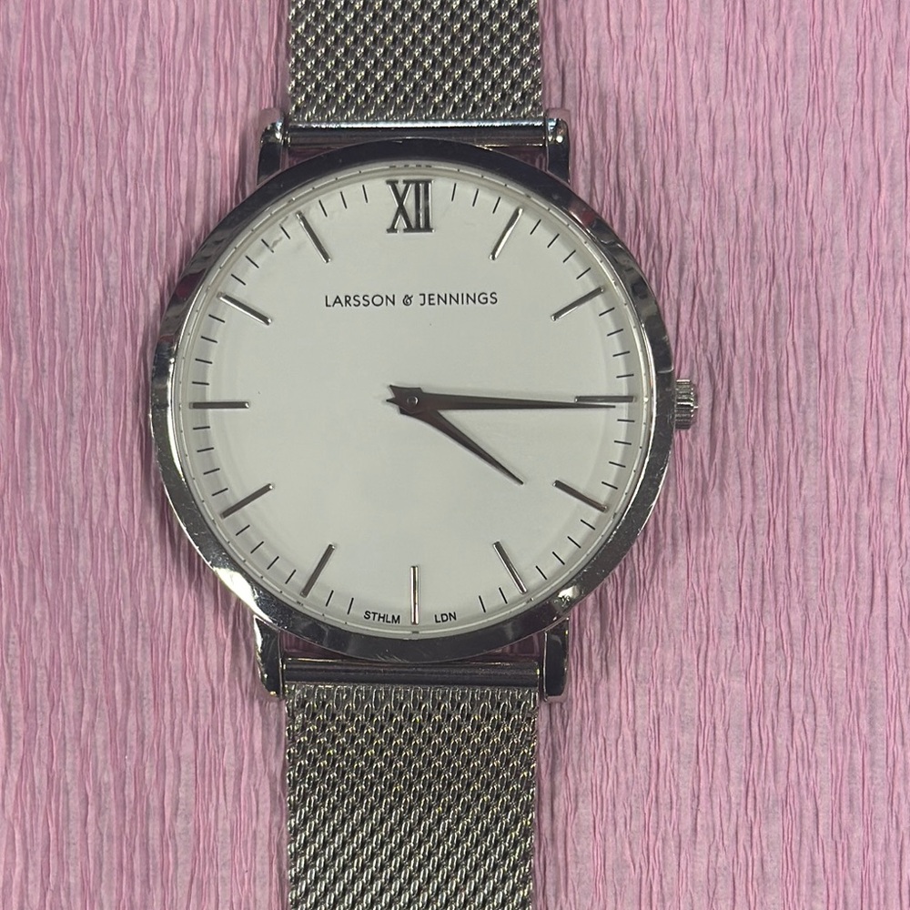 Larsson & Jennings Silver Mesh Watch